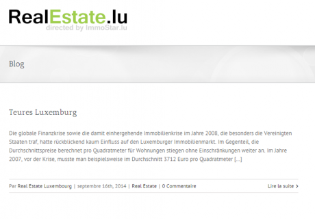 RealEstate.lu – Le nouveau blog immobilier au Luxembourg